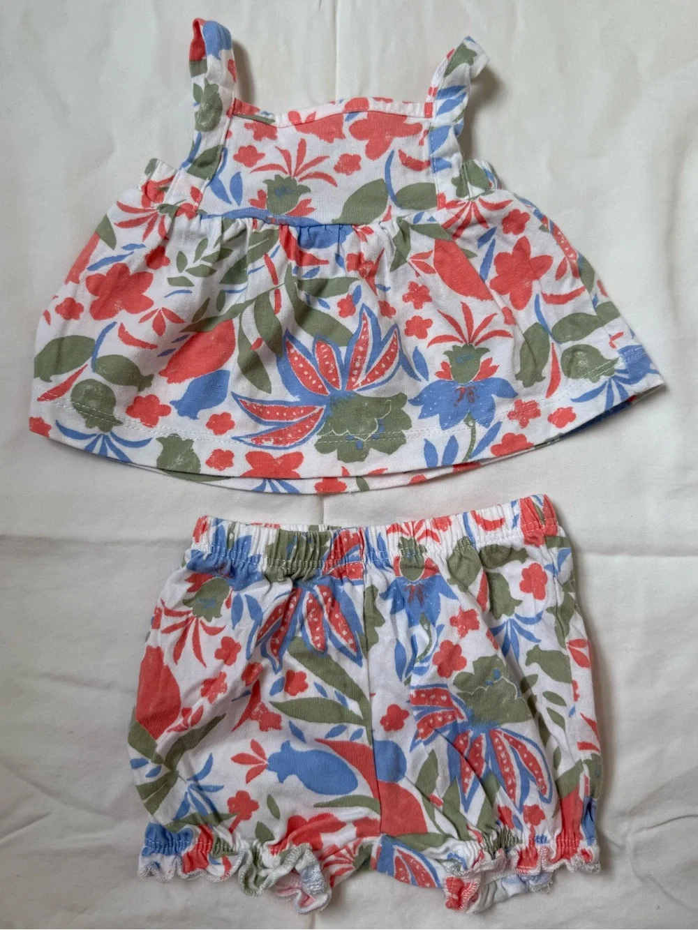 Carter's Floral Tank Top & Bloomers Cotton Set